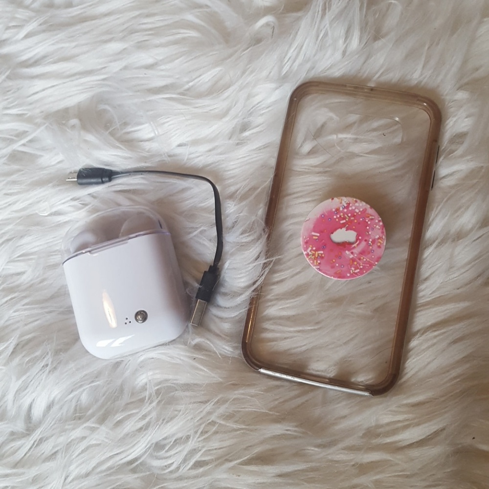 Wireless Bluetooth Earbuds+Samsung Galaxy s6 Case